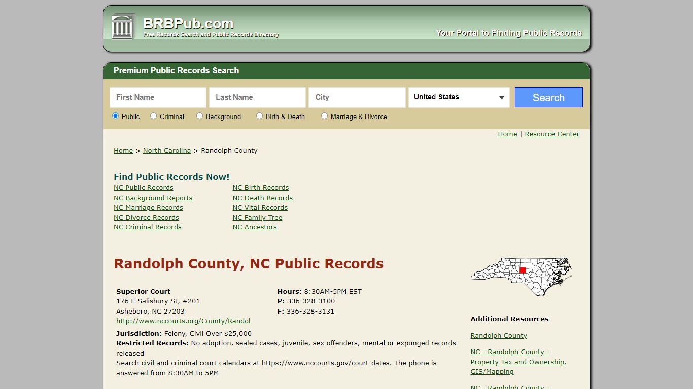Randolph County Public Records | Search North Carolina ...